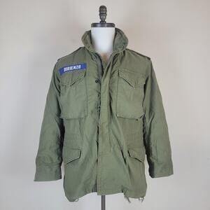 Vintage Alpha Industries M65 Field Jacket Small Short OG107 Vietnam Era Military
